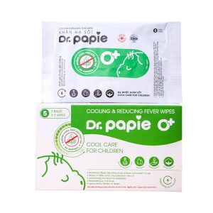 Khăn lau hạ sốt Dr Papie 0+